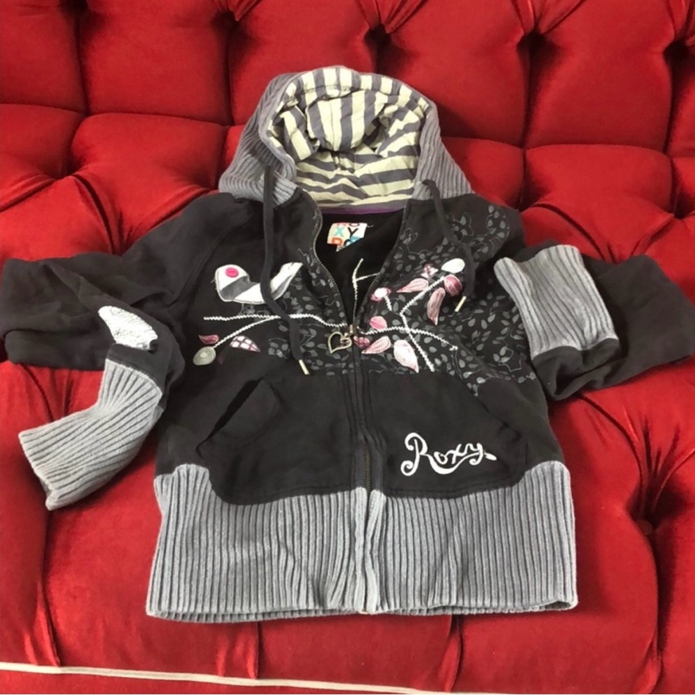 Roxy zip up sweatshirt